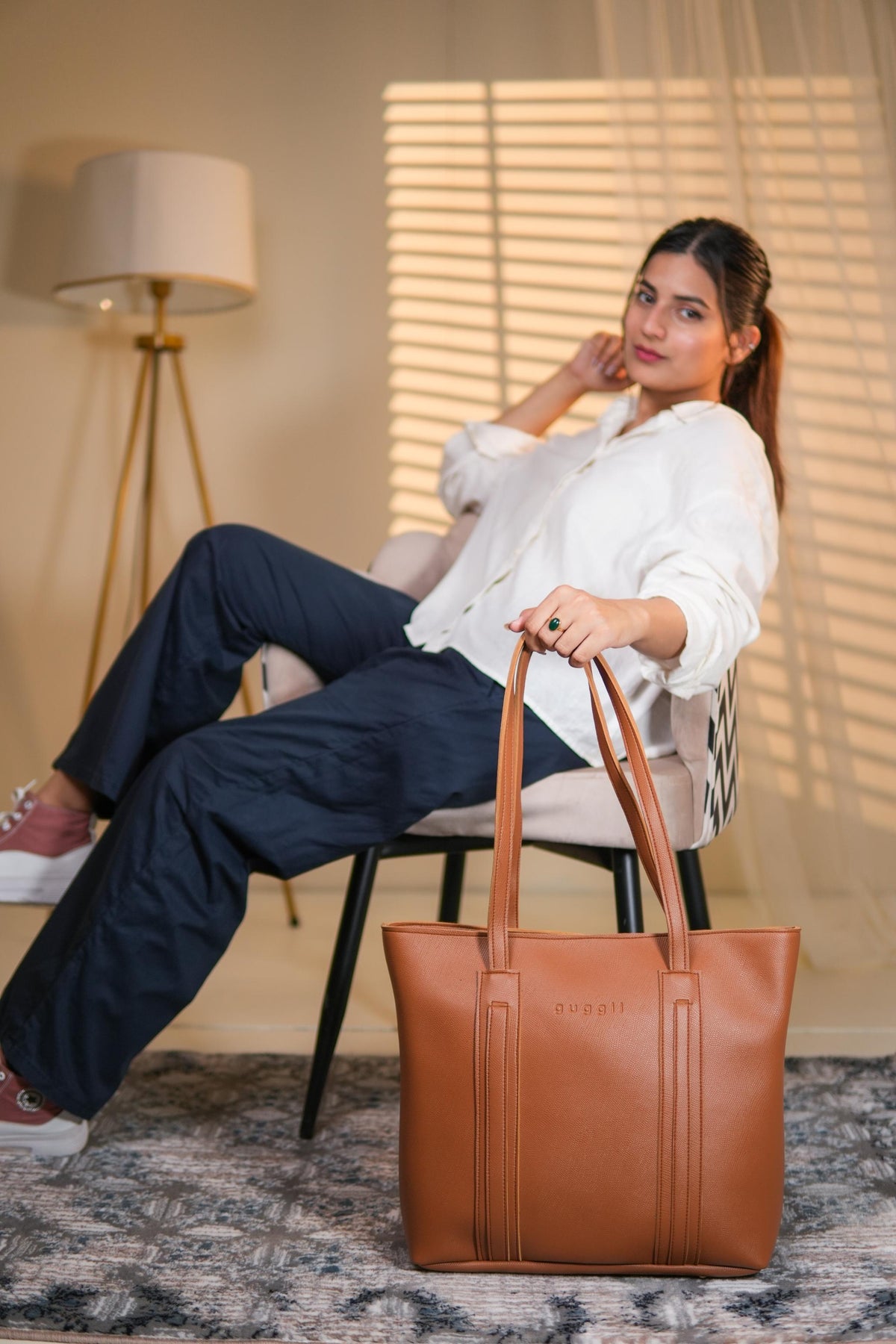 CAMEL BROWN AUDRAE TOTE