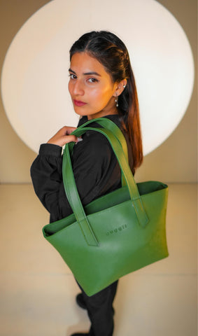 OLIVE GREEN MORGAN TOTE