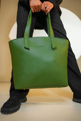 OLIVE GREEN MORGAN TOTE