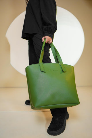 OLIVE GREEN MORGAN TOTE